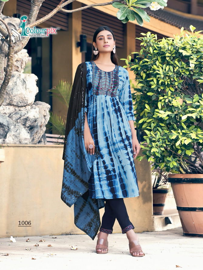 Colourpix Noor Vol 1 Viscose Printed Kurti With Bottom Dupatta Catalog